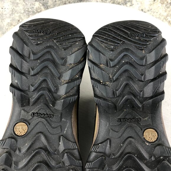 Timberland Women's Size 6.5M Canard Brown Genuine Leather Front Zip Ankle Boots - Picture 11 of 15